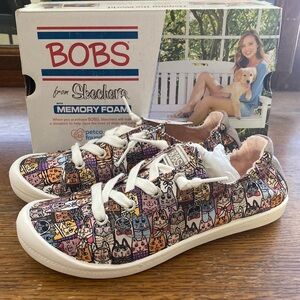 BOBS by Sketcher slip on women’s size 6.5 Kitty Cruiser style